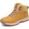 Mishansha Stivaletti Donna Invernali Scarpe Impermeabili Stivali Uomo Neve Scarponcini Comode Outdoor Scarponi Invernali Caldo Stivaletti Trekking Giallo, Gr.41