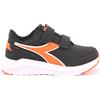 Diadora Scarpe per Bambini Sneakers da Passeggio Falcon 3 SL JR V Multicolore C1582 - Black/Vermillion Orange 29