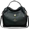 Cheval Firenze Borsa a mano Markab, Vera Pelle Made in Italy (Nero)