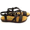 Bio Natura 34 A 2044 sandalo donna fasce pelle nero (numeric_39)