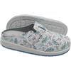 Primo Calzature Zoccoli Donna da Casa e Lavoro, Ciabatte Sanitarie Chiuse e Comode, Pantofole Riposanti con Plantare Estraibile (Fiorito Azzurro, Sistema Taglie Calzature EU, Adulto, Donna, Numero, Media, 38)