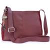 Catwalk Collection Handbags - Borsa a Tracolla Media in Pelle e Camoscio - Borsa a Mano Donna - Formato A5 - Charlotte