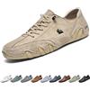 LOVEWLVNCL Scarpe Unisex comode da Escursione a Piedi Nudi, Scarpe Slip on Beck Casual Scarpe da Passeggio Leggere e Antiscivolo Traspiranti for Mocassini da Guida e pendolarismo(Color:Cachi,Size:41 EU)