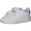 Adidas Advantage I, Scarpe da Ginnastica Unisex - Bambini, White/Legend Ink/Cloud White, 22 EU