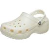 Crocs Women's Classic Platform Glitter Clog 39-40 EU Gesso