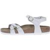Birkenstock KUMBA 1029417 Antique White Bianco Sandali Donna Fibbie Pelle 36