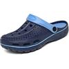 INMINPIN Zoccoli e Sabot Donna Uomo Antiscivolo Scarpe da Giardino Sandali da Spiaggia Estate Pantofole da All'aperto con Supporto per Arco,Blu,38/39 EU