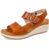 Fly Flot Mazzarrone, Sandali Donna In Pelle, Aperti Con Cinturino, Sottopiede In Pelle, Tallone Rialzato Sandali a ciabattaDonna