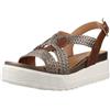 Stonefly Sandali con Zeppa Donna - Marrone Modello 220895 220895 Pelle 39