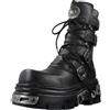 New Rock Nemesis Stivaletti/Stivali Donne Nero Stivaletti