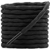 DELELE 2 paia di lacci rotondi a forma di onda, antiscivolo, resistenti e durevoli, per arrampicata all'aperto, escursionismo, lacci per scarpe, 01 Nero, 87 Inch (220cm)