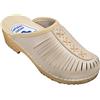 ESTRO Zoccoli Legno Donna Estivi - Zoccoli Donna Legno Sabot Donna Pelle Zoccoli Donna Estive di Legno CDL01 (37, CDL01 Cappuccino)