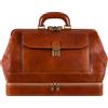 Time Resistance Borsa da Medico Vintage Realizzata in Italia da Esperti Artigiani - Ampia Base Portadocumenti - Borsa Medico Donna per Laptop da 13 Pollici (Cognac)
