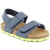 GRÜNLAND GRUNLAND JUNIOR SB0094 ARIA SANDALO BAMB. S. BLU-LIME 25