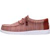 HEYDUDE Wally Stretch Sox - Mocassino con lacci, Burnt Rosso Multi, 41 EU