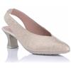 Pitillos - Scarpe in pelle con tacco medio, tacco alto, elastico alla caviglia, classiche, da salone, punta fine, per: donna