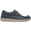 Satorisan - Kwahu Canvas Vintage - Mocassini Wallabee Uomo - Mocassini Pelle e Tessuto Sostenibili, Confortevoli e Durevole - Colore Navy - Taglia 42