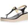 Michael Kors donna Val Thong Zeppa, nero, 39 EU