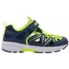 Istamax Scarpe Sportive Aperte Bambino IMCA3814,Mesh Traspirante,Blu Navy e Giallo Neon,A Strappo