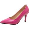 Asterisco Décolleté a Spillo da Donna Tacco Alto Scarpe Appuntito Senza Chiusura Semplici Scarpe da Festa, M72654Sj Rose-Rosso Numero 33 EU/32Cn