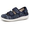 Hsyooes Sandali Diabetici Donna Pantofole Uomo Larghe Scarpe da Riabilitazione Chiusura a Strappo Scarpe Ortopediche Regolabili Antiscivolo blu EU38