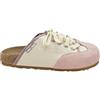 DUALSCAPE Sneakers Sabot Boston con Lacci, Plantare Anatomico, Stile Urban, Disponibile dal 35 al 46 (Sand-Pink, Sistema Taglie Calzature EU, Adulto, Numero (Range), Media, 35, 36)