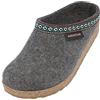 HAFLINGER Grizzly Franzl pantofola di feltro zoccolo di feltro antracite, taglia 41