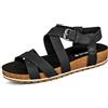 Timberland Malibu Waves Ankle, Sandali Donna, Nero (Black Nubuck), 37 EU