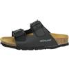 GRÜNLAND il benessere è naturale Grunland Luce CB3090 Nero Ciabatte Bambino Fibbie BIRK plantarino anatomico