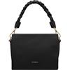 Coccinelle Pelle borsa a tracolla Boheme Grana Double Crossbody Double Grainy Leather Noir/Cognac nero