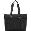 VASCHY Borsa Donna Grande Tote Bag Leggera da Viaggio/Shopping/Lavoro/Ufficio/Scuola Nero Regalo