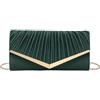kiss me Pochette da donna, borsa da sera, per matrimoni e balli studenteschi,, Verde, Taglia unica