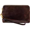 Time Resistance Pochette da Uomo in Pelle - Borsa Organizer da Uomo - Borsa da Polso - Cartella Fatta a Mano in Italia - Confezione Regalo Inclusa