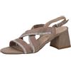 CAPRICE Sandali da donna con tacco con strass con cinturini, Marrone (Mud Comb), 41 EU