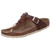 Birkenstock 1021355 Gizeh Braided cognac, Oiled Leather INFRADITO Donna, Cognac EU 39