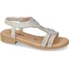 Valleverde 55403 Sandali Sportivi Donna Pelle Sintetica Ghiaccio Tacco Grosso 3Cm Suola Poliuretano