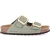 GRÜNLAND GRUNLAND ENNY CB0076 Salvia Ciabatte Donna Anatomiche re-Soft Pelle Fibbie BIRK