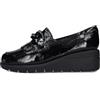 Melluso K55272 Scarpa Mocassino Donna col Nero Vernice ZEPPETTA Comoda 5 CM Invernale Sottopiede Soft Nero 41
