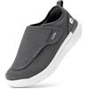 FitVille Extra Larghe Scarpe da Uomo con Chiusura a Strappo Pantofole Traspiranti e Comode con Fodera Senza Cuciture