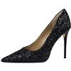 WBITJDK Brillantini Scarpe con Tacco Donna A Punta Décolleté Donna 9.5cm da Matrimonio Ufficio Feste Sexy Scarpe Tacchi