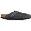 Birkenstock Boston in Pelle Scamosciata Grigio Uomo 1031678 Charcoal 41