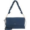 Coccinelle Pelle borsa a tracolla Boheme Grana Double Shoulder Bag Deep Blue/Sandshell