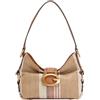 GUESS borsa a tracolla Camden Mini Shoulder Bag Cognac Multi marrone