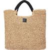 Sundek Donna Borsa Mare In Paglia Intrecciata Aw825Abpa100 Col.Sabbia TU/Sabbia