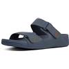 Fitflop Gogh Moc - Leather, Sandali a ciabatta Uomo, Blue (Midnight Navy 399), 41 EU