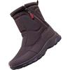 Maskjuwio Stivali da neve da uomo, impermeabili, imbottiti, caldi, invernali, con chiusura lampo laterale, con plateau e scarpe termiche antiscivolo, comode da trekking, marrone, 50 EU
