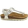 GRÜNLAND il benessere è naturale GRUNLAND Luce SB1772 Platino Beige Sandali Infradito Bambina Fibbie 30