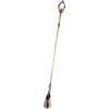 GIUPLOKID Calzascarpe a manico lungo, Calzascarpe Manico Lungo Art. Sollevatore Decorazione in Ottone a Rilievo Oro 61x5cm