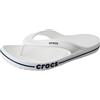 Crocs Bayaband Flip Infradito unisex adulto, bianco/blu navy, 42/43 EU