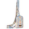 Wrangler - Wrangler Aztec Sling Bag, Borsa a tracolla Unisex - Adulto